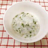 【離乳食後期】鶏ミンチとわかめの和風5倍粥